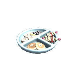 Baby Plate with food [blue]