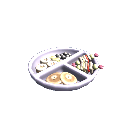 Baby Plate with food [purple]