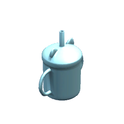Bady food silicone cup [blue]