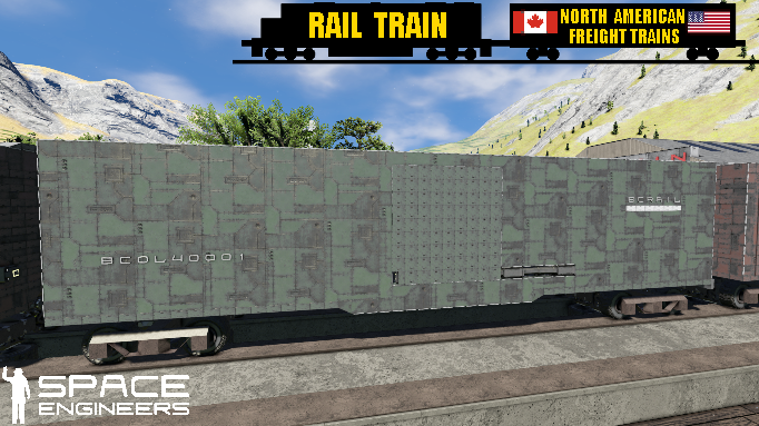 Rail Train BCOL Boxcar
