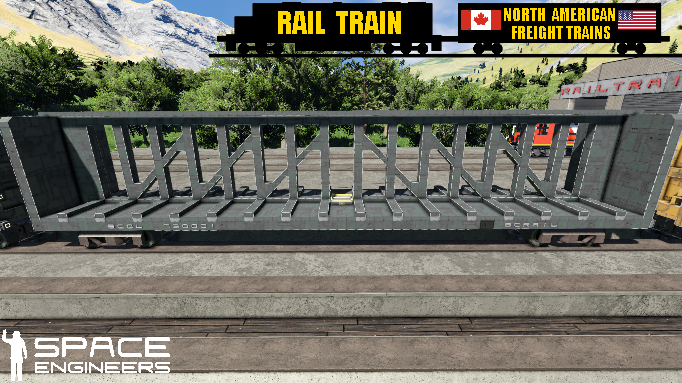 Rail Train BCOL Centerbeam Car