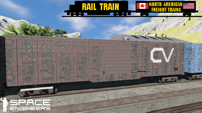 Rail Train CV Boxcar Brown