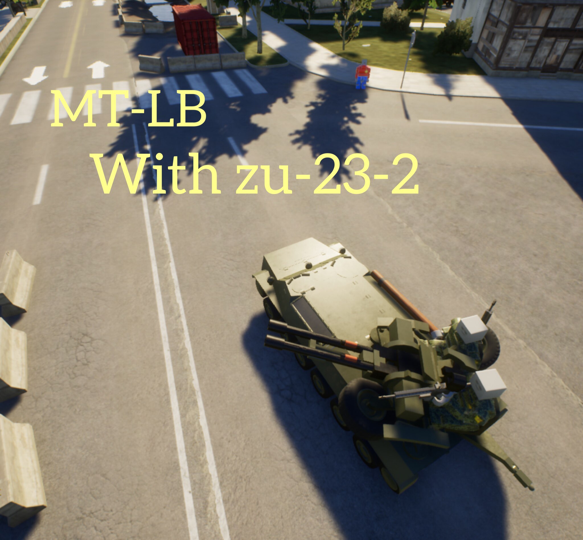 MT-LB with zu-23-2 preview
