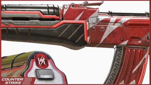Steam Workshop::AK-47 | HYBRID v1 RED (UPDATED)