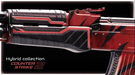 AK-47 | HYBRID v5 (black red)