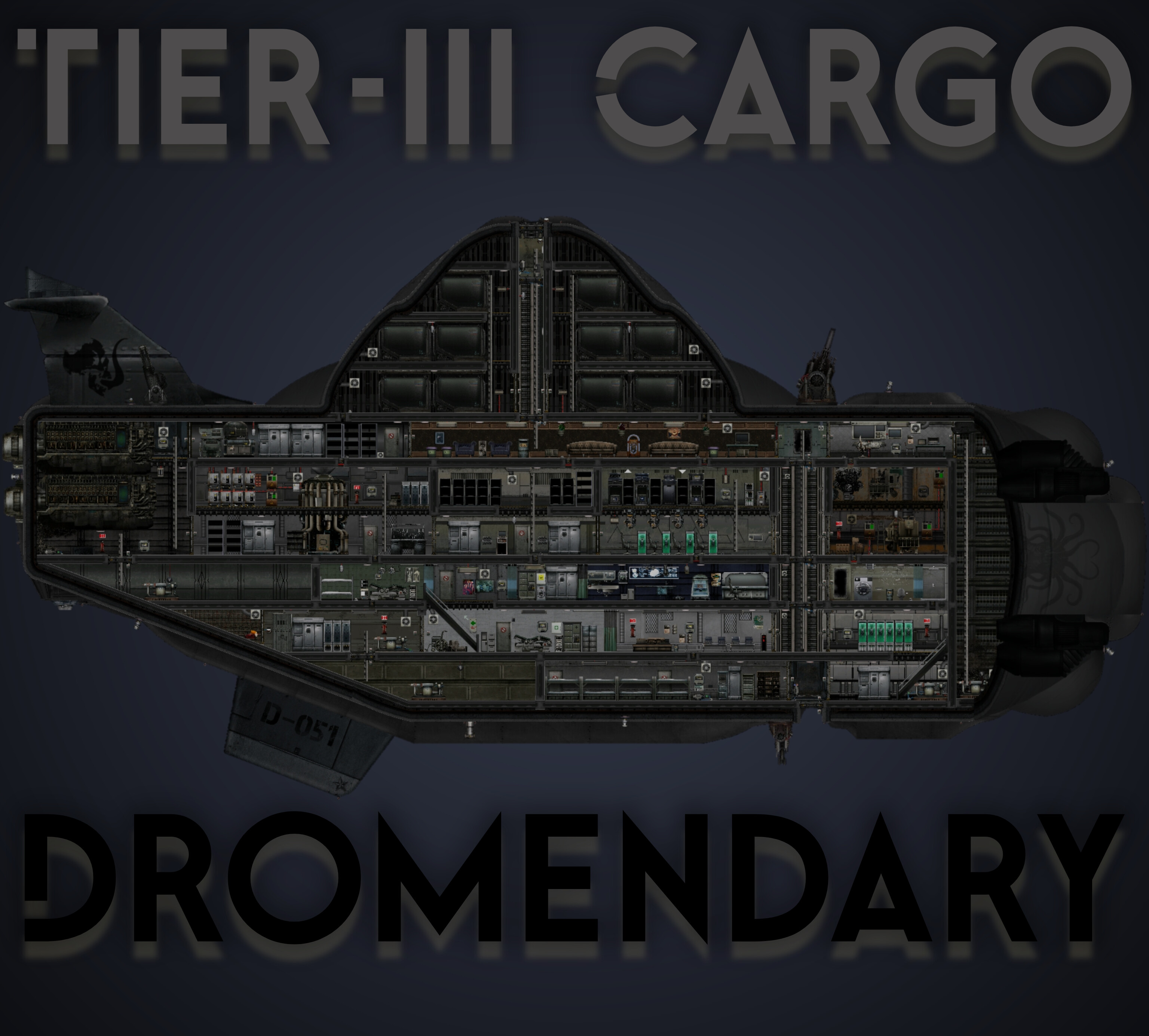 D-051 Dromendary Tier 3 Cargo sub – Barotrauma Mod