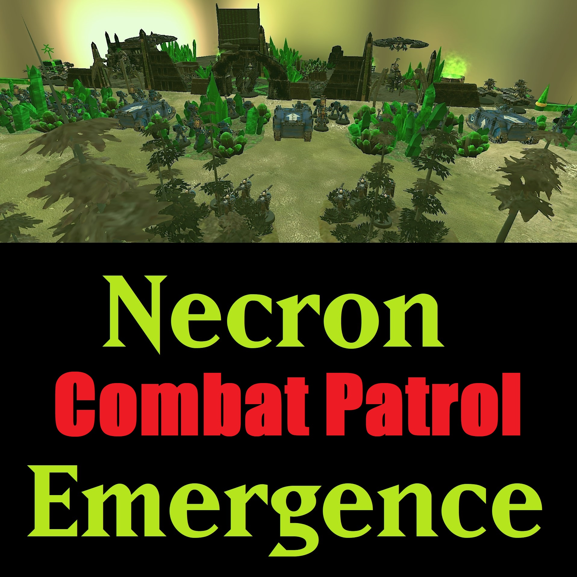 40k Combat Patrol (10th Ed.) Map: Necron Emergence