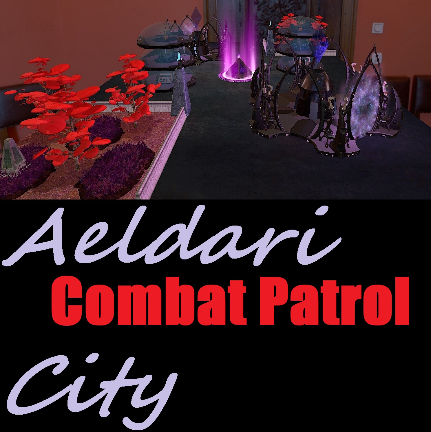 40k Combat Patrol (10th Ed.) Map: Aeldari City
