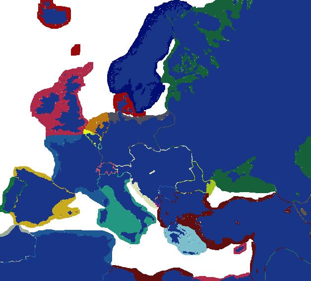 Inverted Europe 1905