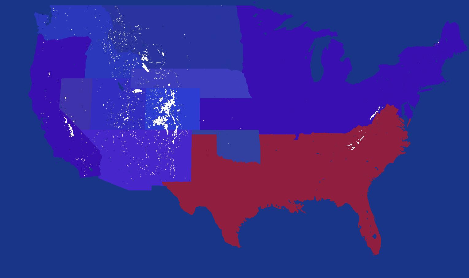 American Civil War on a Huge Map