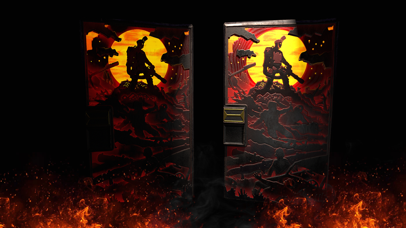 Shadowborn Sheet Metal Door