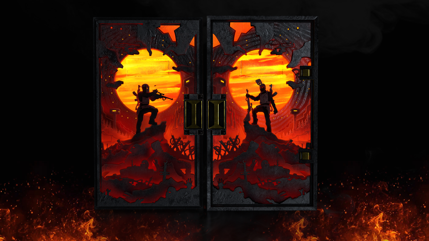 Shadowborn Armored Door