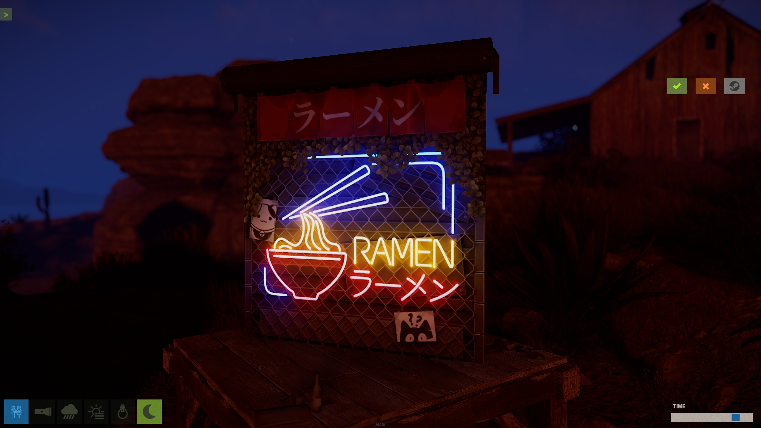 Ramen Garage Door