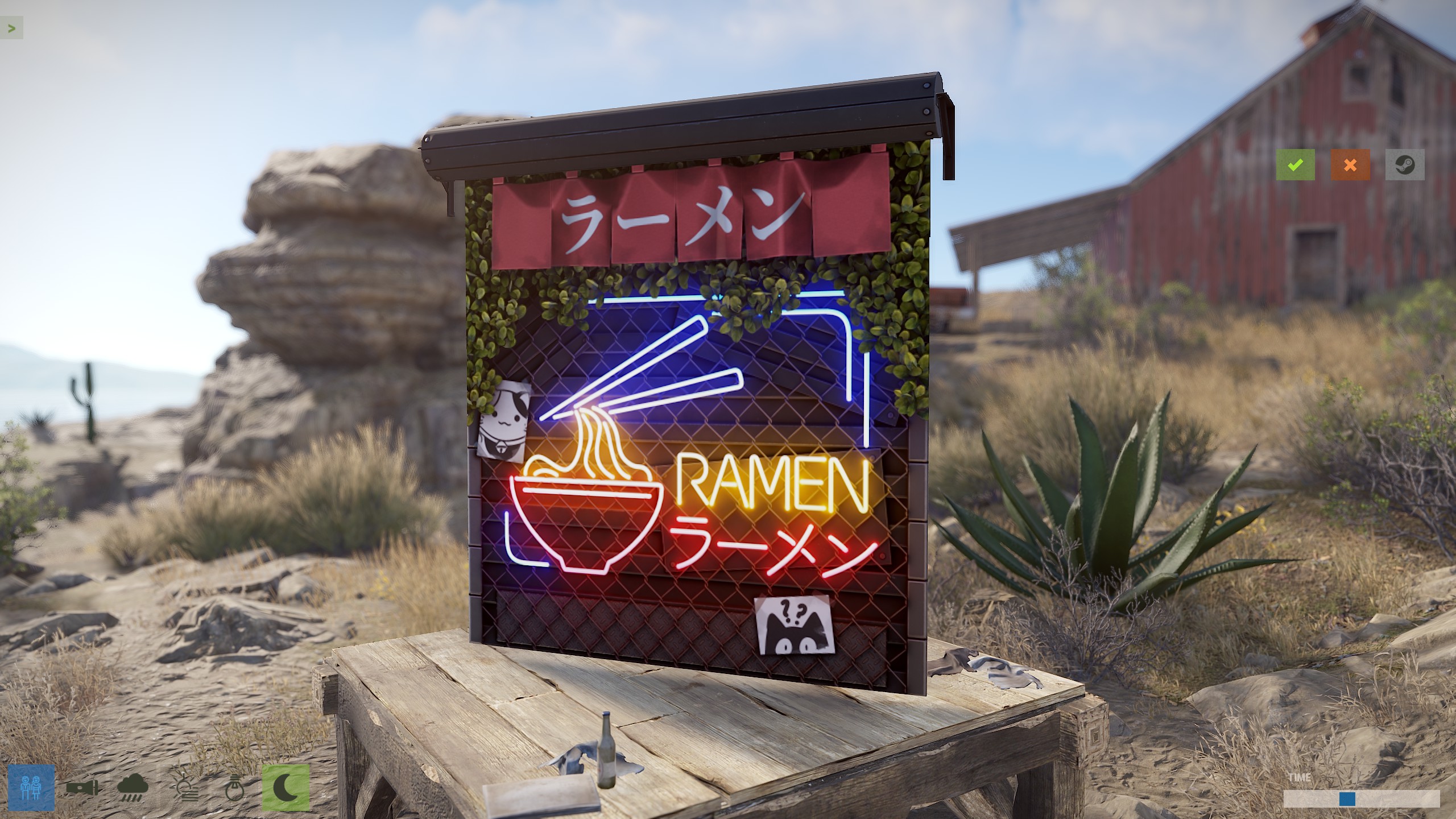 Ramen Garage Door
