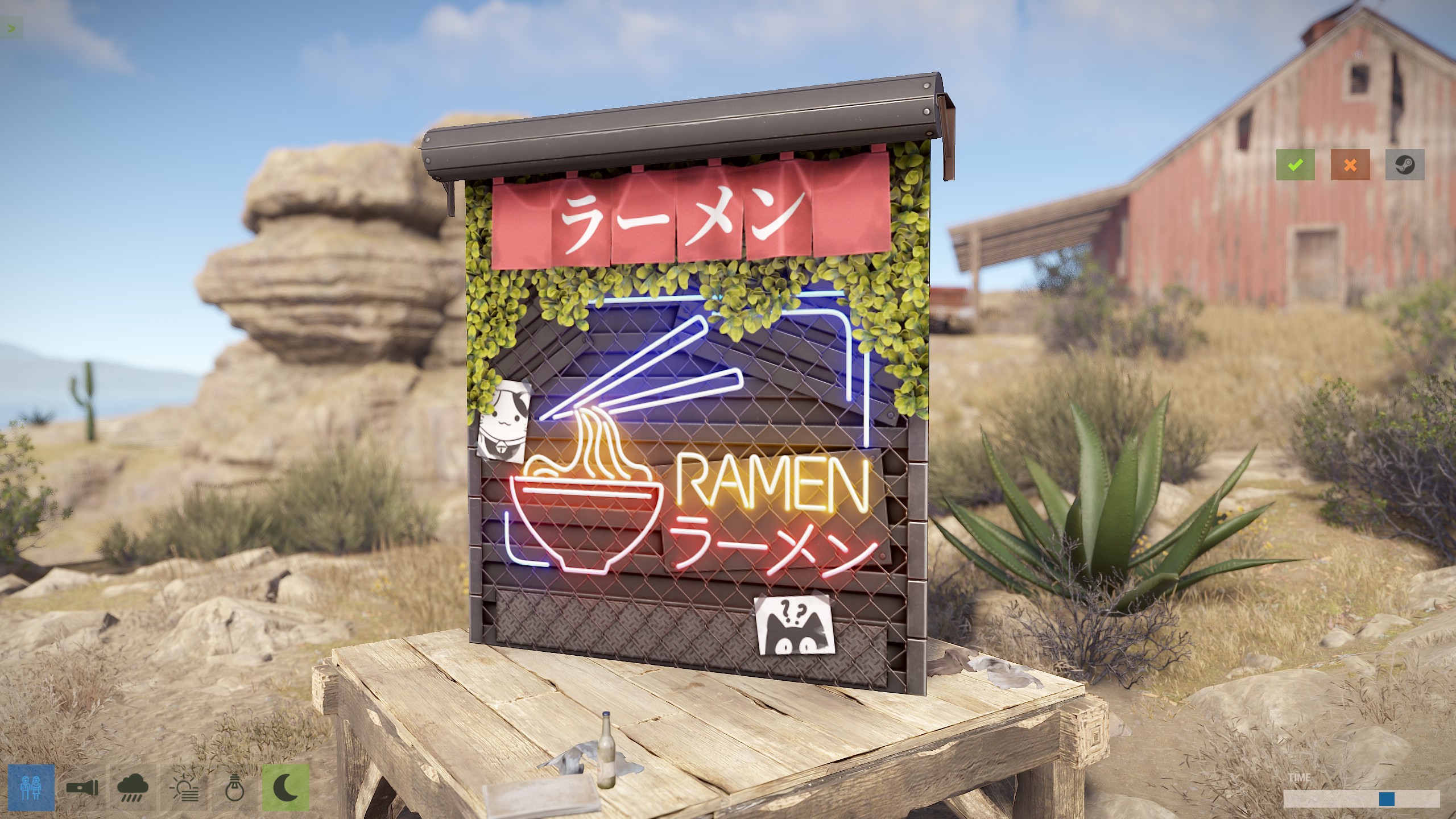 Ramen Garage Door