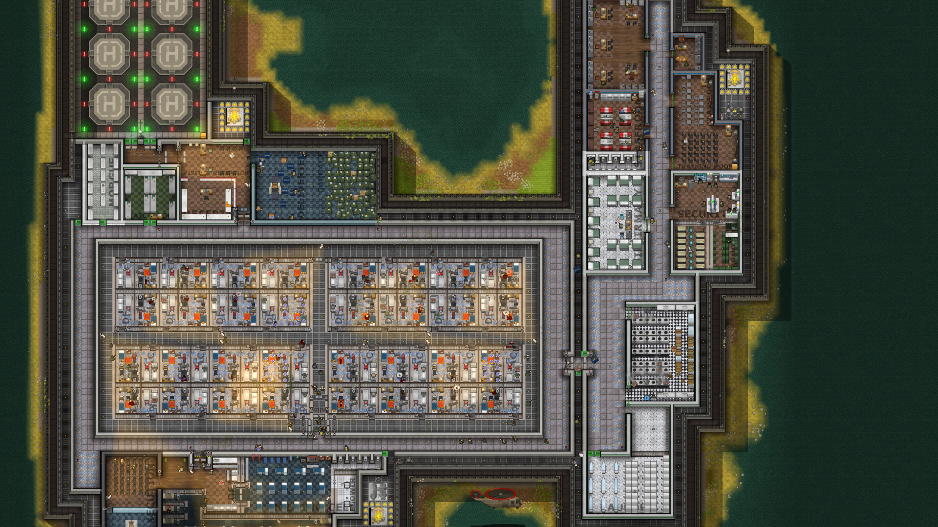 Steel Cage Island - Supermax Isolation Facility (Modded)