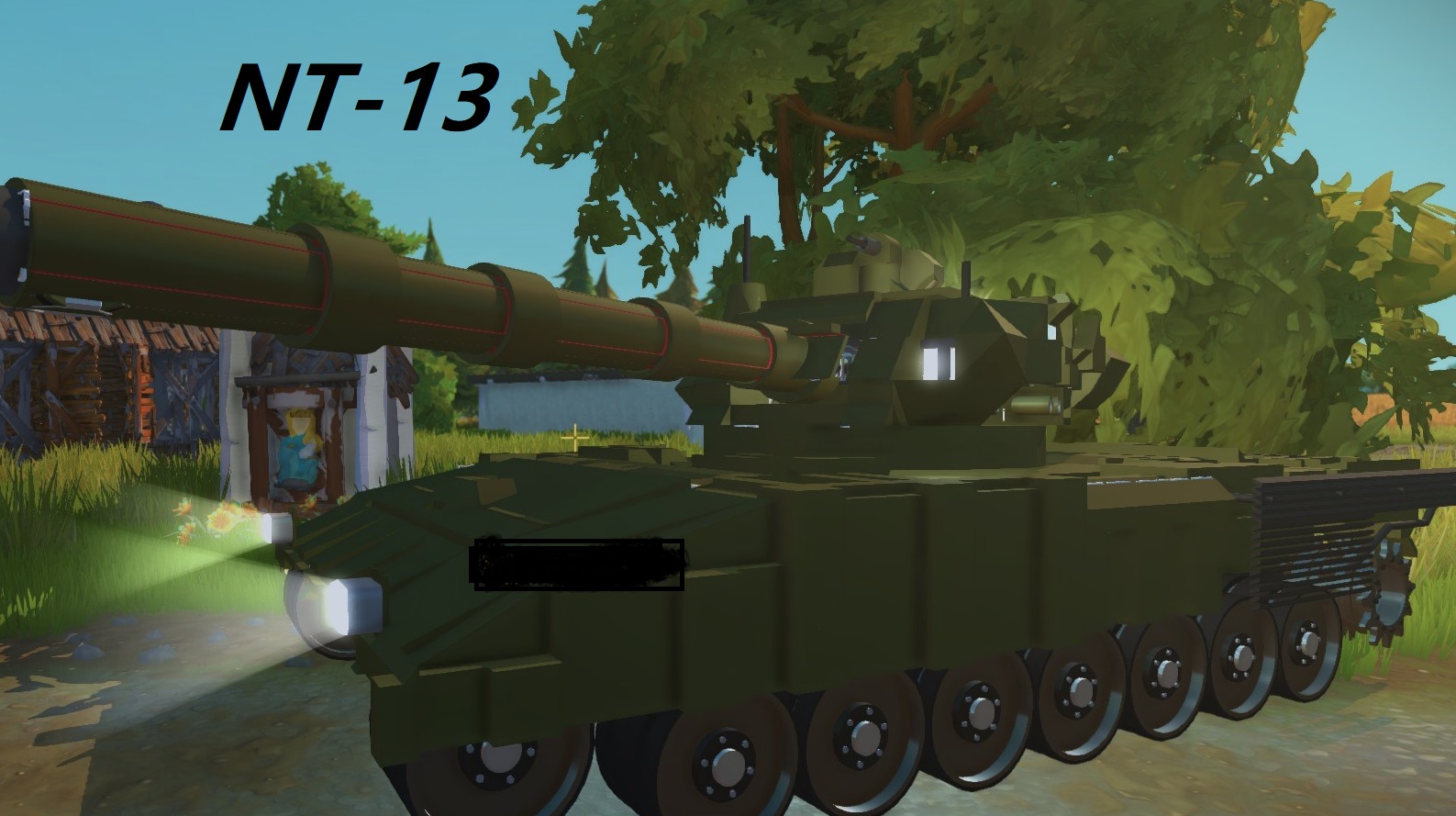 NT-13 3.5代主战坦克  152mm 2A83主炮-12.7kord机枪 阿富汗石导弹防御