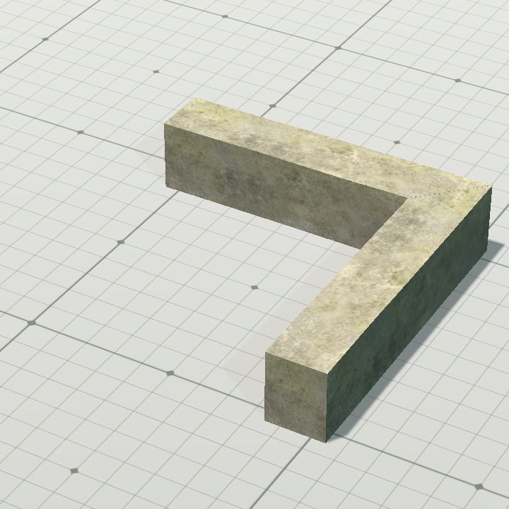 Stone floor side corner