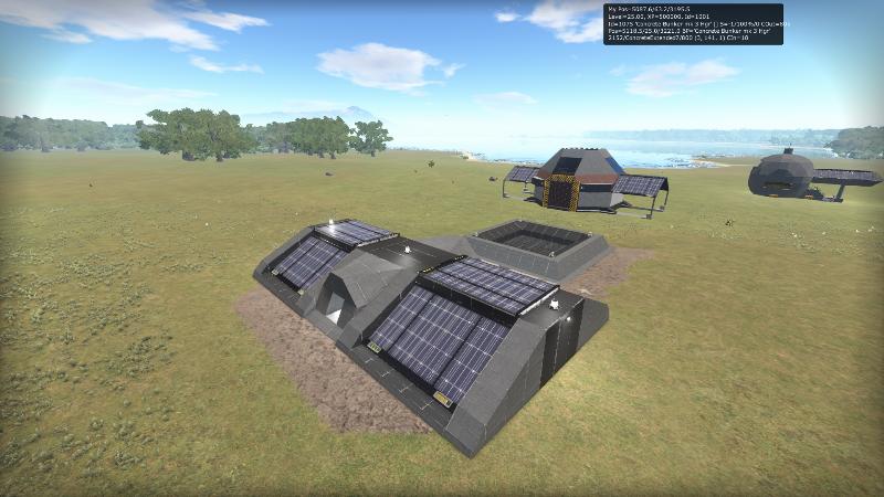 Concrete Underground Bunker with Hangar preview