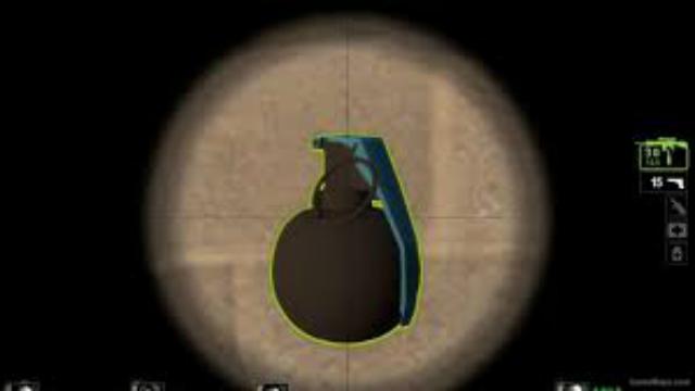 lowpoly frag grenade