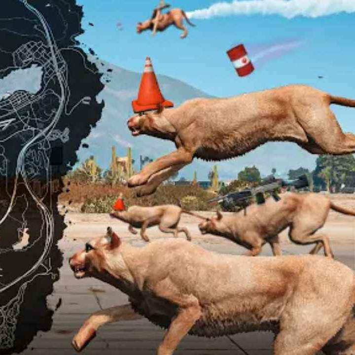 GTA 5 Chaos mod:cougars army overruns city