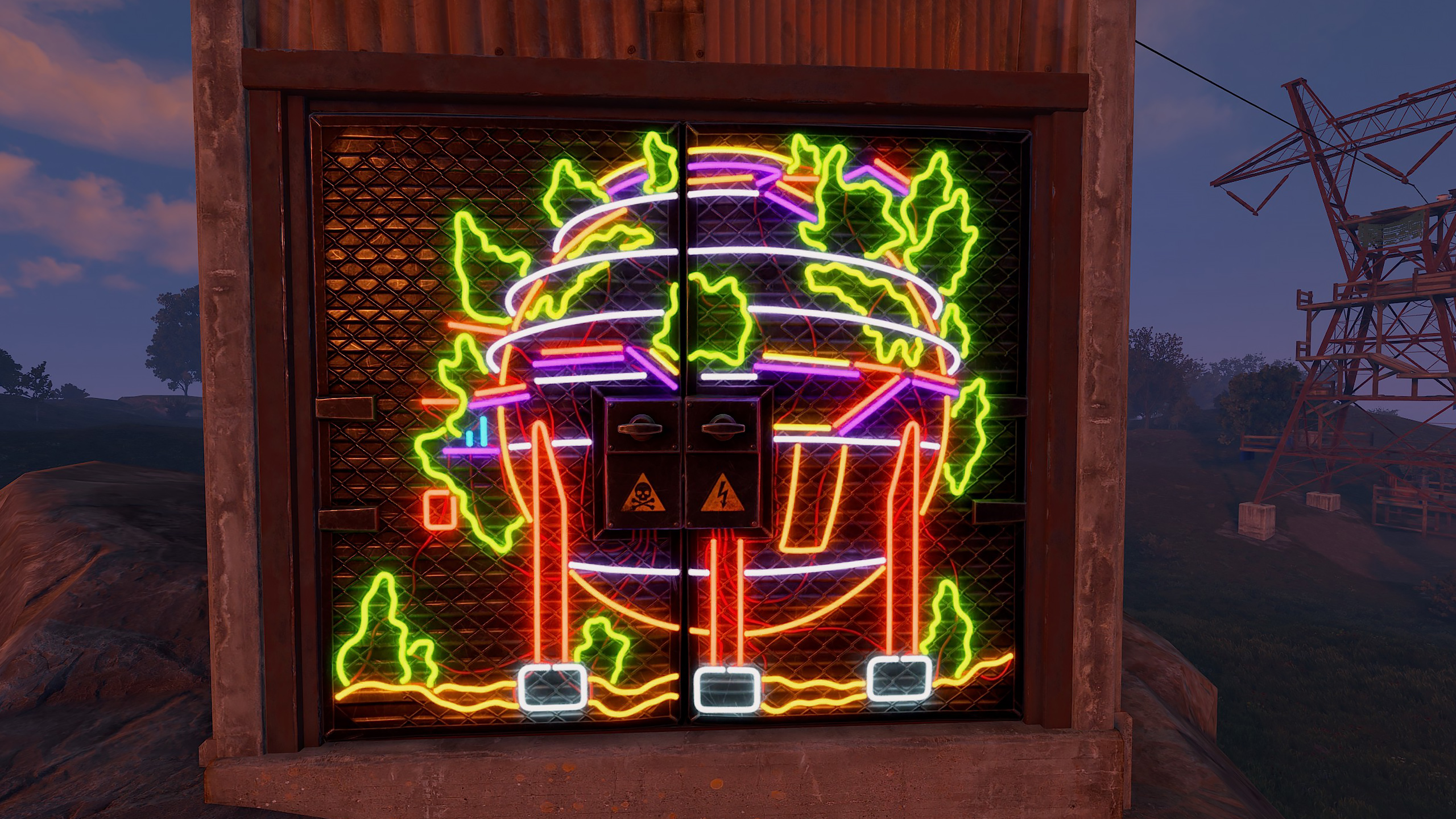 Neon Dome Double Door