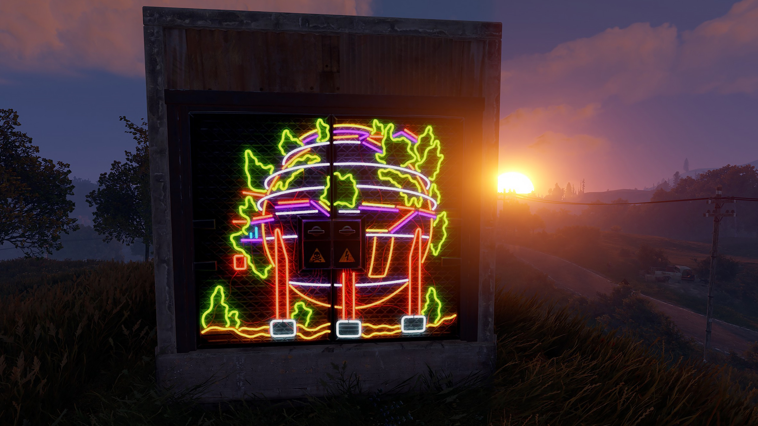 Neon Dome Double Door