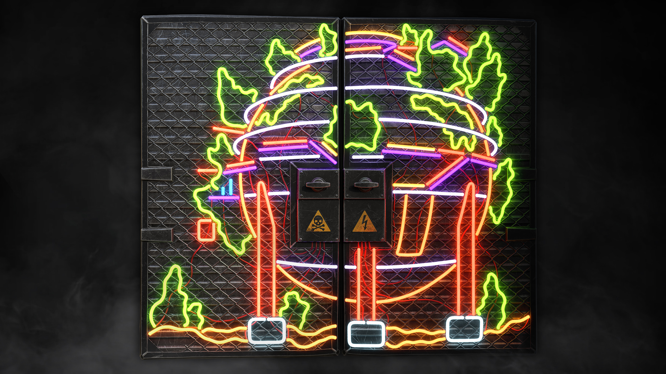 Neon Dome Double Door