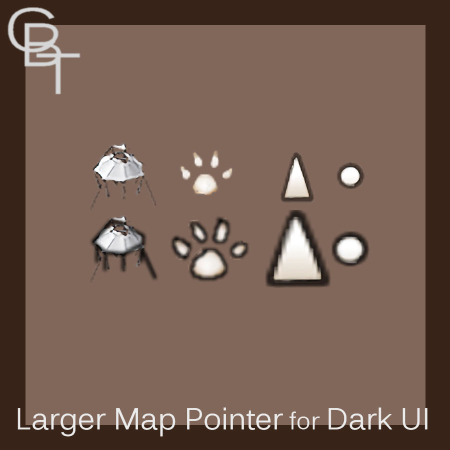 Larger Map Pointer for Dark UI