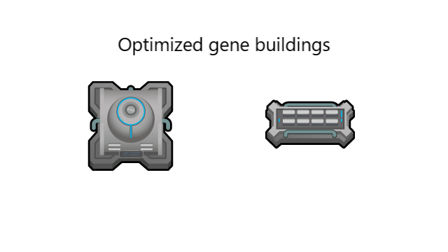 Optimized gene buildings