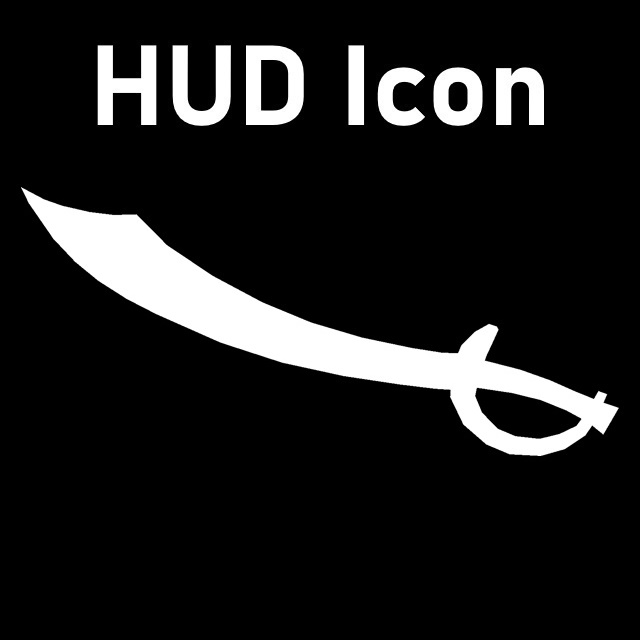 Persona 5 - Morgana's Sword HUD Icon (Katana)
