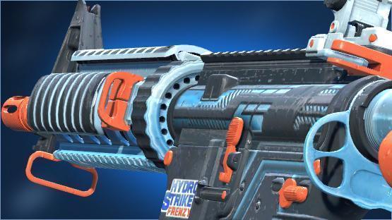 M4a4 | Hydro Strike | Gray - Orange Stock (Reworked PBR)