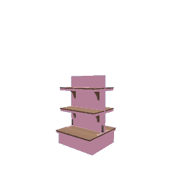 Retail Shelving - Pink