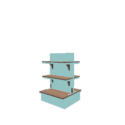 Retail Shelving - Turquoise