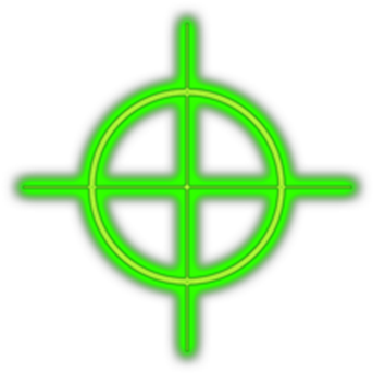 green crosshair