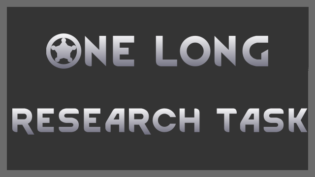 One Long Research Task