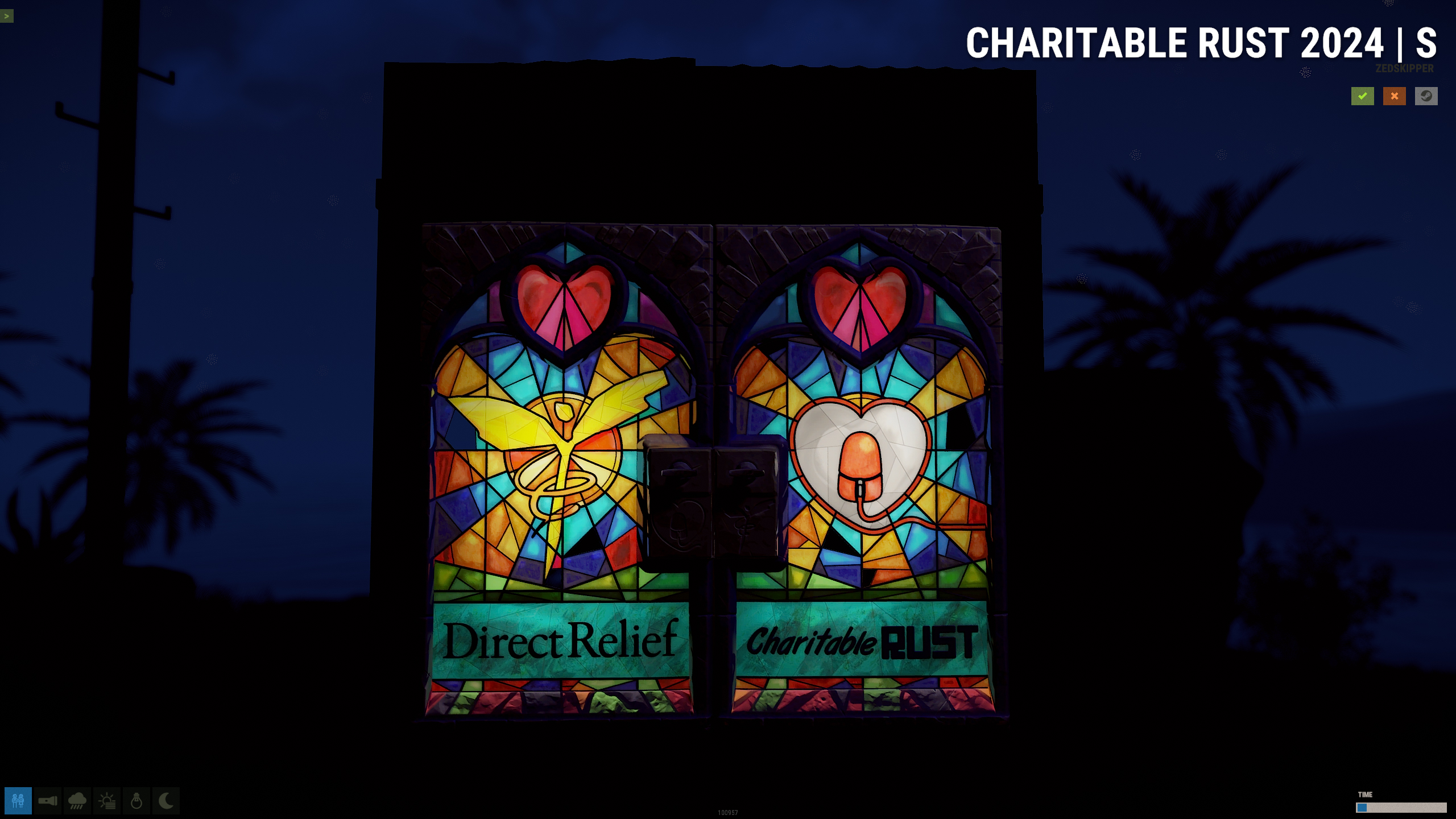 Charitable Rust 2024 - Sheet Metal Double Door