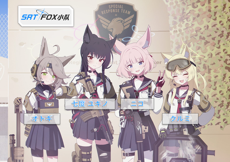 「碧蓝档案」FOX小队四人组装扮