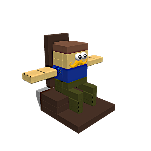Steven on  a chair