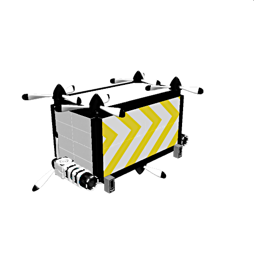 Flying Microwave with hamburger