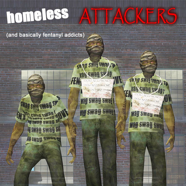 Homeless Attacker Playermodel
