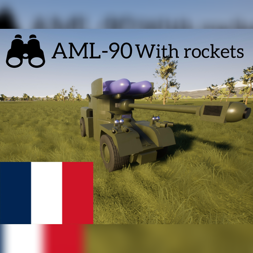 AML-90 with rockets   1/1 scales preview