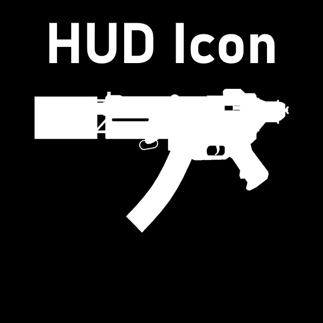 Fallout: New Vegas - Sleepytyme HUD Icon (Silenced SMG)
