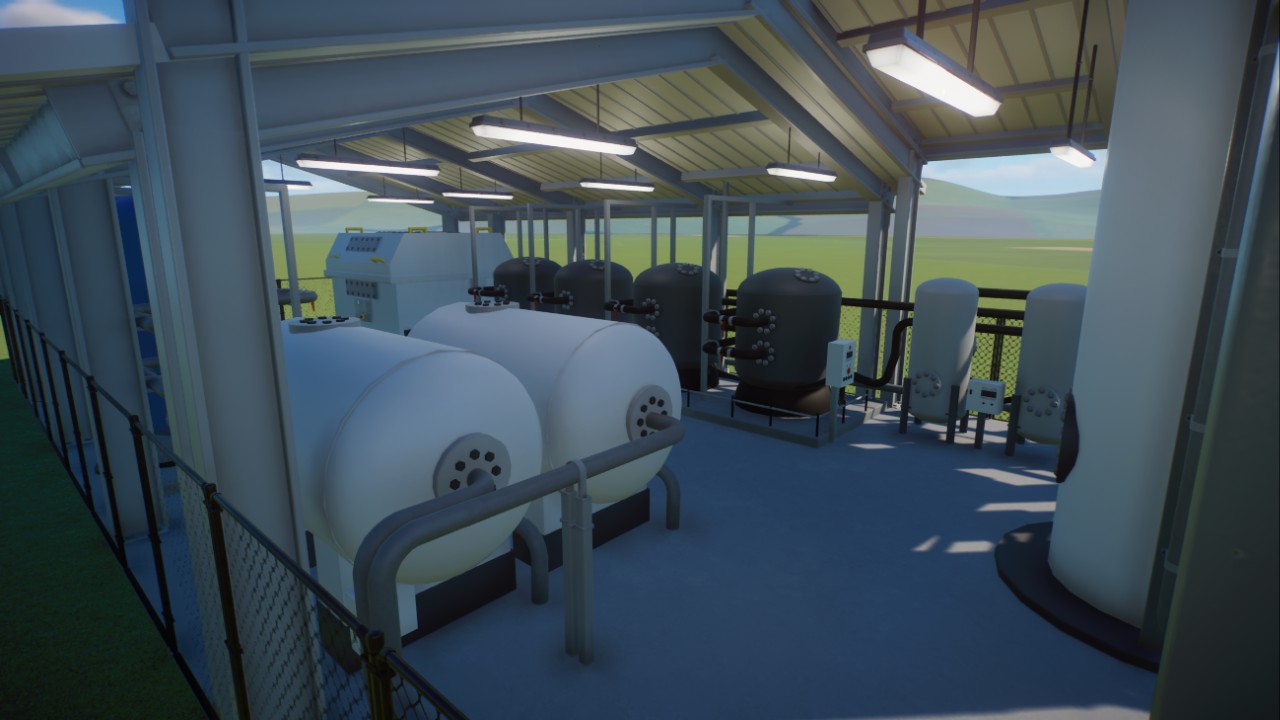 Covered Filtration Station - Backstage Megapack