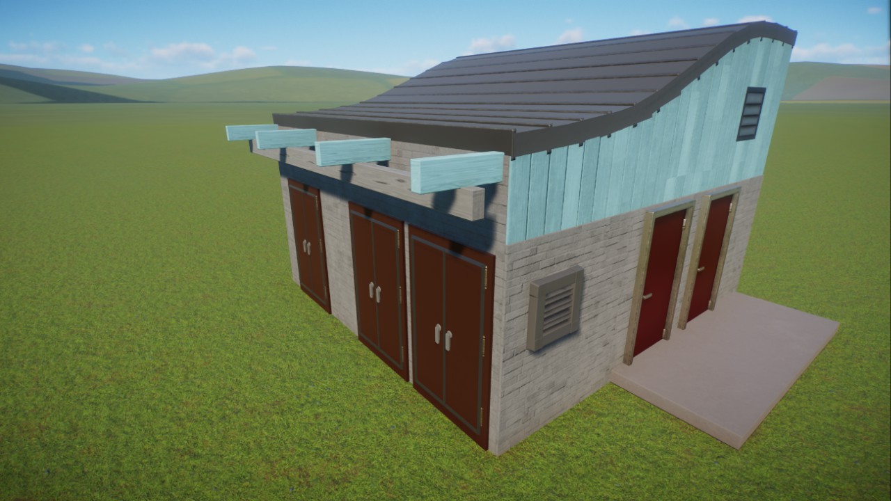 Modern Water Pump Building - Backstage Megapack