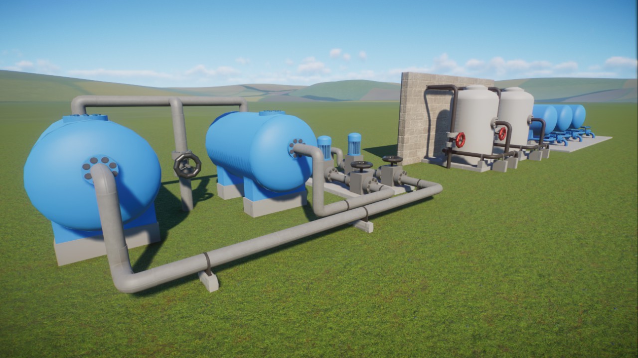 Water Filtration Tanks (Non Functional) - Backstage Megapack