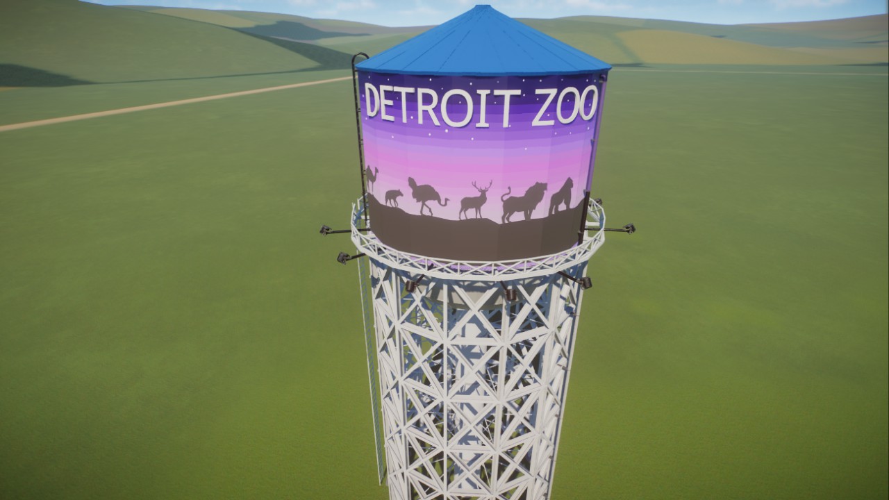 Detroit Zoo Water Tower - Modern