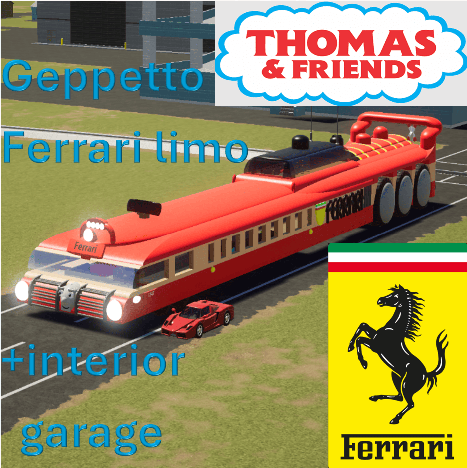 Ferrari limousine Geppetto +interior & garage