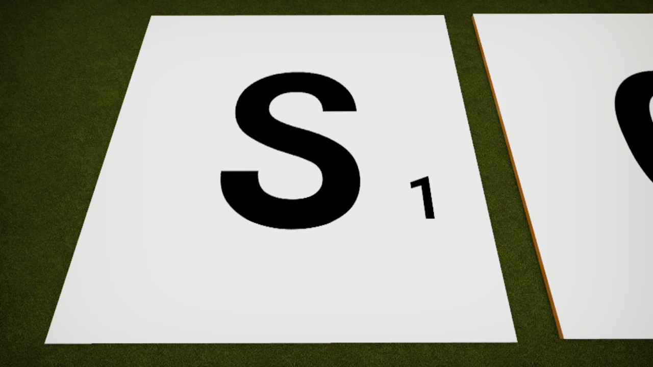 Scrabble White S Tile