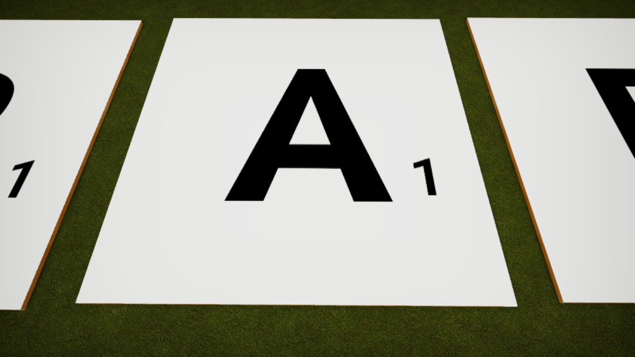 Scrabble White A Tile